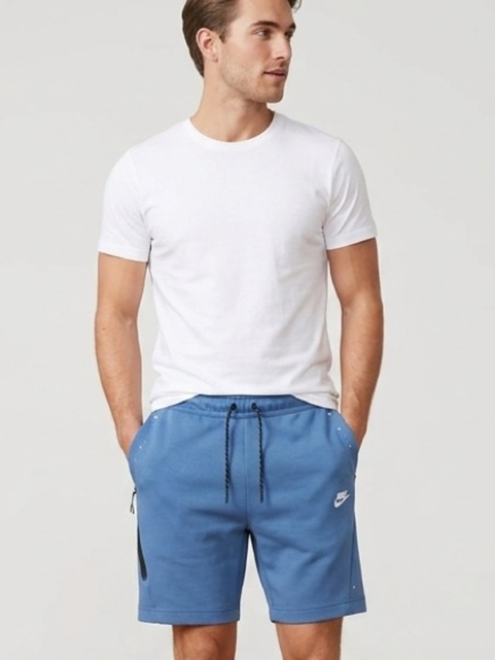 Nike Men’s Light Blue Athletic Sportswear Tech Fleece Shorts - XL